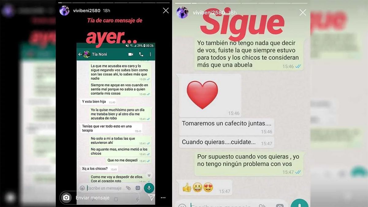 Los chats que publicó la ex niñera de Pampita que complican a la modelo