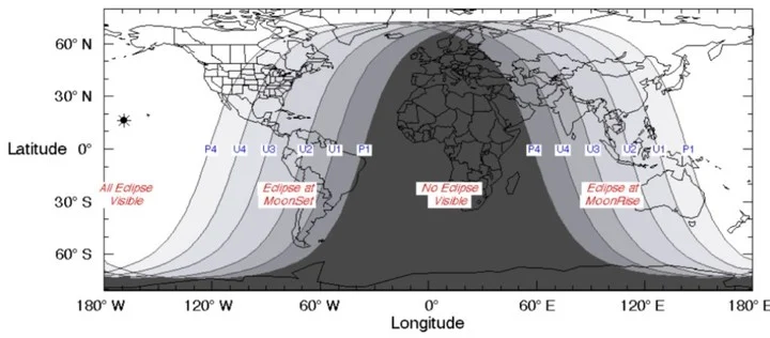 Eclipse lunar del 8 de noviembre hora y lugar a dónde se verá