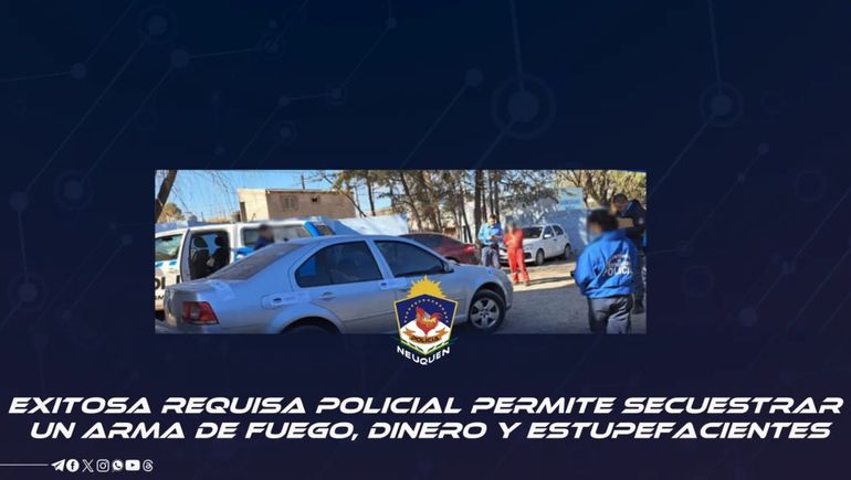 Detuvieron a un sospechoso y le encontraron droga un revólver y 68 mil