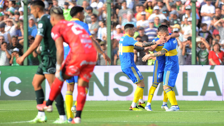 Triunfazo de Boca en Junín el gol del pibe Langoni