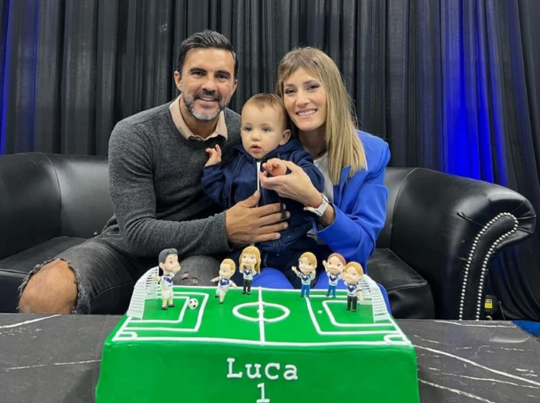 Las fotos del primer cumpleaños de Luca Cubero a puro fútbol