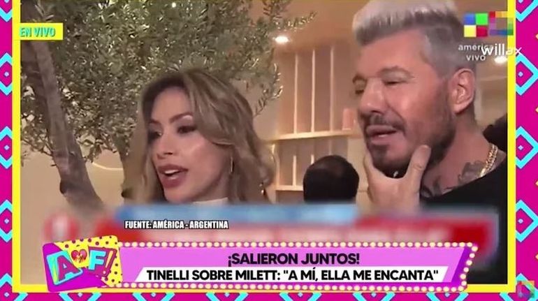 Qué dijo Marcelo Tinelli después de presentarle a Milett Figueroa como