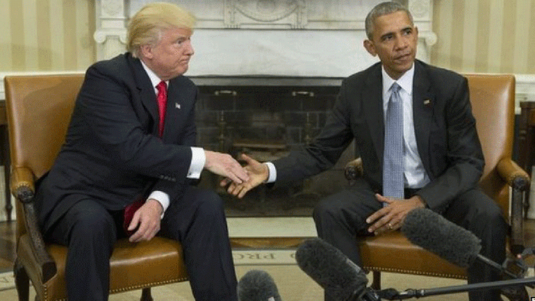 Histórico encuentro en la Casa Blanca: Obama recibió a Trump por primera vez
