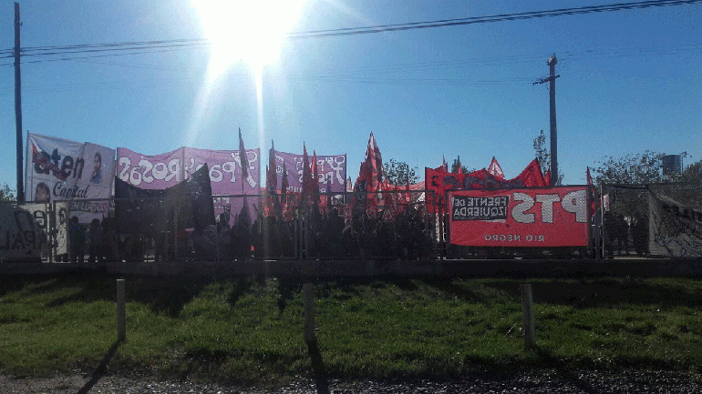 Agrupaciones de izquierda realizaron un acto en la textil