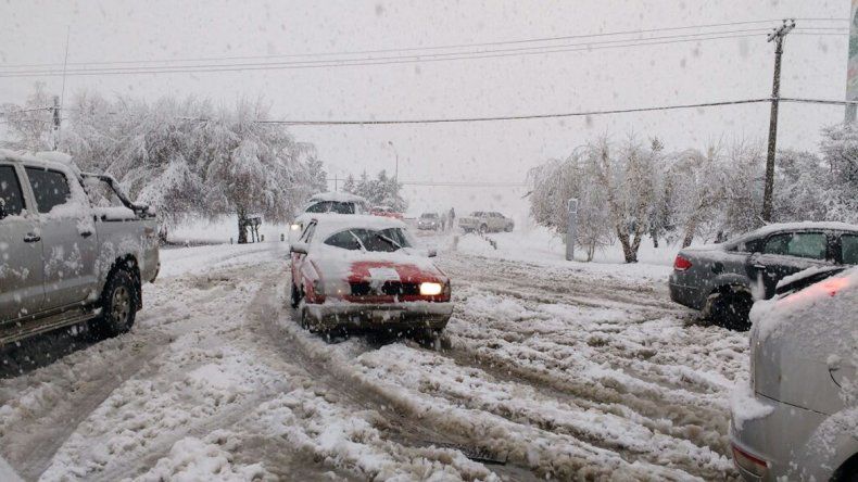 <p> Nevadas en Junín de los Andes.</p>
