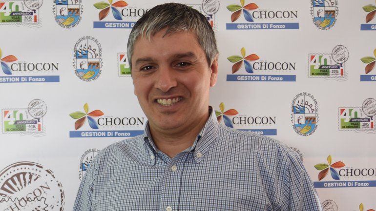 El intendente del Chocon, Nicolás Di Fonzo