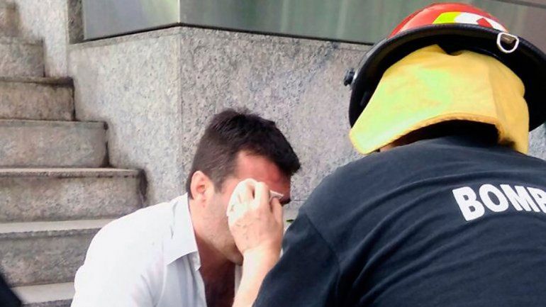 El neuquino Darío Martínez sufrió el gas pimienta de la Policía.