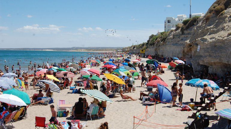 El domingo y ayer se dieron días a pleno sol en Las Grutas.