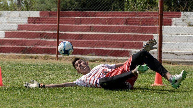 Arregui viene entrenando duro y parejo desde que llegó al Rojo para ganarse una chance en el equipo.