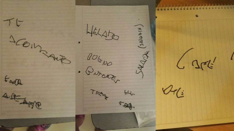 Sus pedidos. El primer día pidió un café. También le escribió