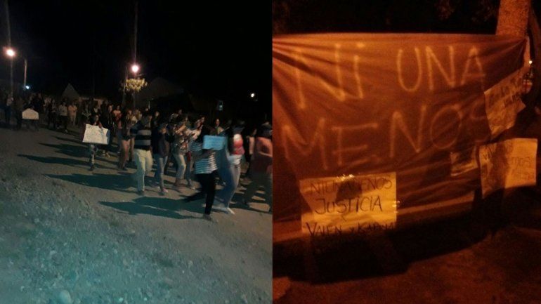 Los vecinos de Las Ovejas marcharon el jueves por la noche.