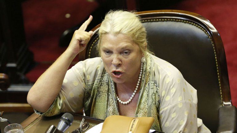 <p> Elisa Carrió.</p>