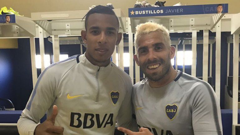 Sebastián Villa, la nueva cara de Boca, con el ídolo Tevez. A Quintero lo quiere Real Madrid. ¿Se resistirá River?
