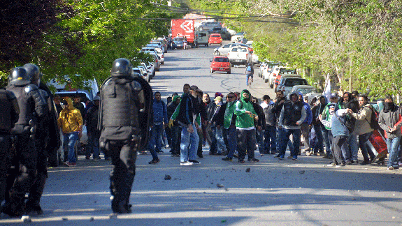 Tras los incidentes