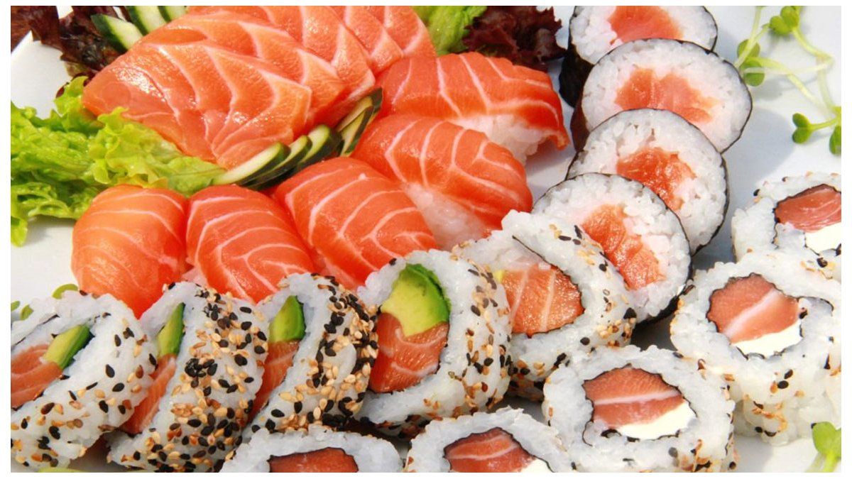 parásitos de sushi de salmón parásitos de sushi de salmón
