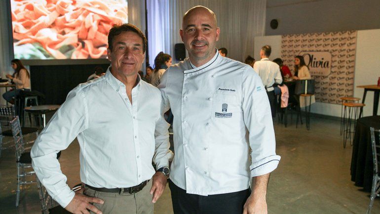 El fundador de Olivia, Lito D'Amato, y Francisco Sade.