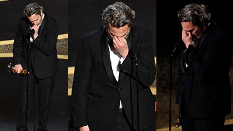 Joaquin Phoenix no pudo evitar quebrarse al recordar a su hermano en los Oscars.