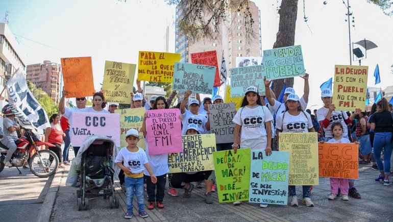 Organizaciones se manifestaron en el centro.