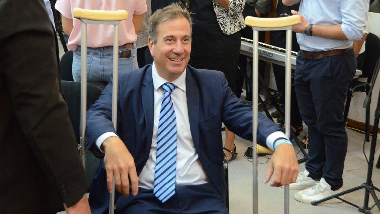 El ministro Ricardo Corradi Diez no quiso perderse el discurso de Gaido en el Deliberante.