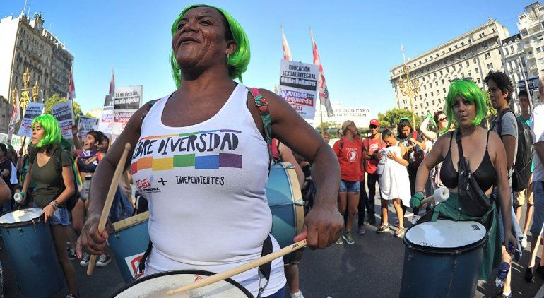Concentración frente al Congreso por el Aborto.