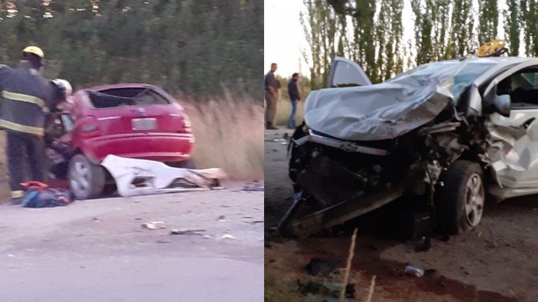 Dos autos chocaron de frente en la Ruta 7. Un joven murió. 