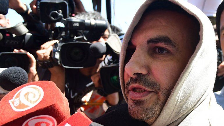 El femicida Fabián Tablado tras recuperar su libertad.