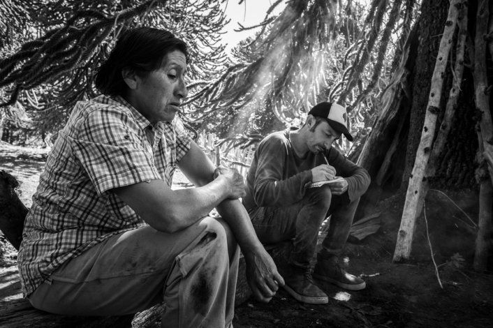 Susana Puel hablando sobre la cocina mapuche