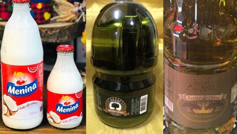 La ANMAT prohibió dos aceites de oliva y el producto leche de coco Menina.