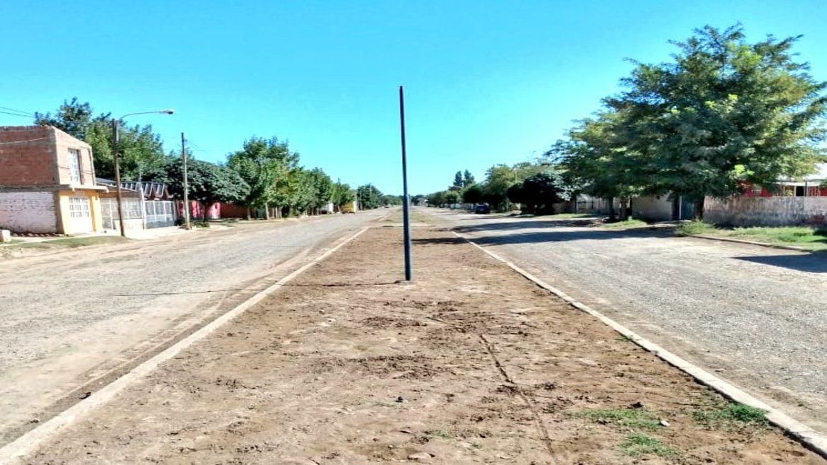 Nadie en las calles de Senillosa.