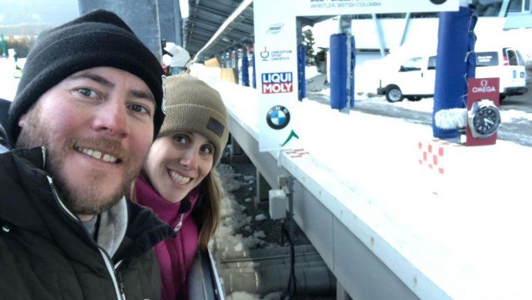 Luis y Carolina en Canadá.