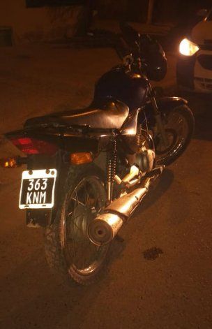 La moto que robaron los ladrones.