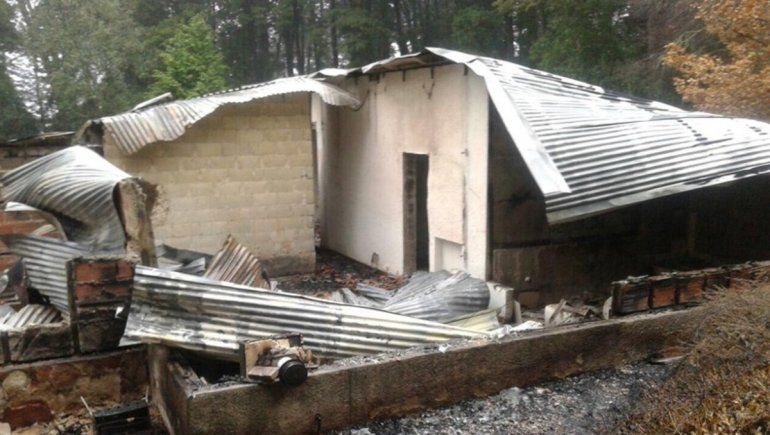 Así quedó la cabaña de La Escondida