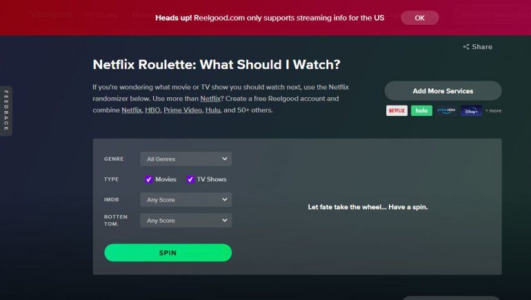 How to use hot sale netflix roulette