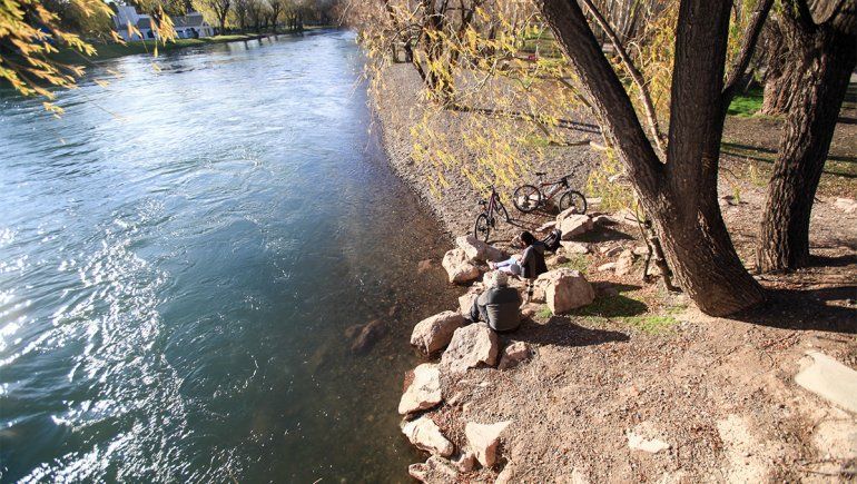 La crecida del Río Limay.