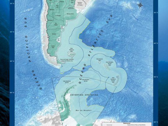 El nuevo mapa de Argentina se trabajará en las escuelas.