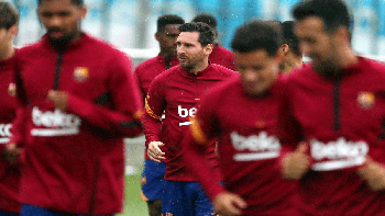 messi tuvo su primer entrenamiento grupal en barcelona messi tuvo su primer entrenamiento grupal en barcelona