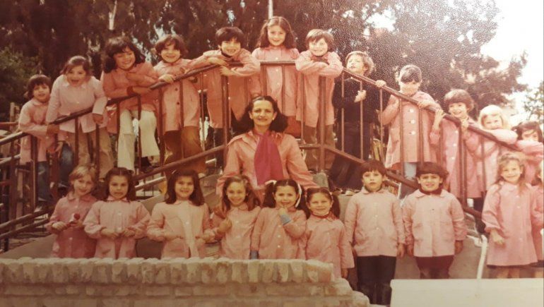 Valeria Malcotti en su paso por el jardín de infantes