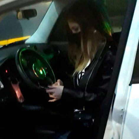 Malaspina primero negó el accidente a los medios pero cuando aparecieron fotos, contó que chocó pero está bien.