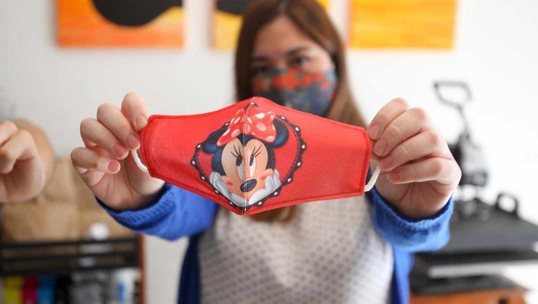 Los barbijos son confeccionados por talle y a gusto del cliente