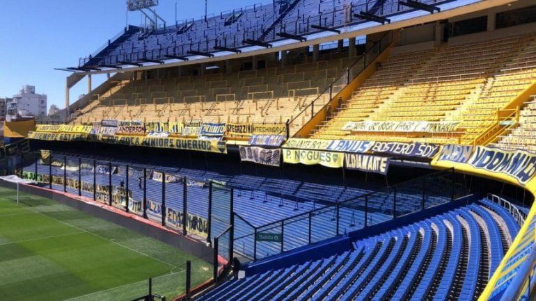 La Bombonera no tendrá hinchas de Boca, pero sí algunas banderas de apoyo.