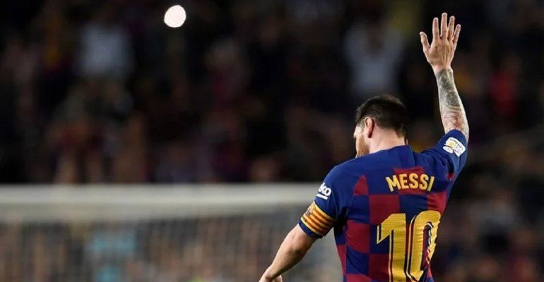 Las celebraciones de Lionel Messi, por sus goles contra el Sevilla