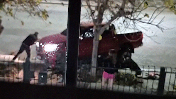 Video: así fue el momento del choque de la Hilux, cuyo conductor se fugó y amenazó a un policía