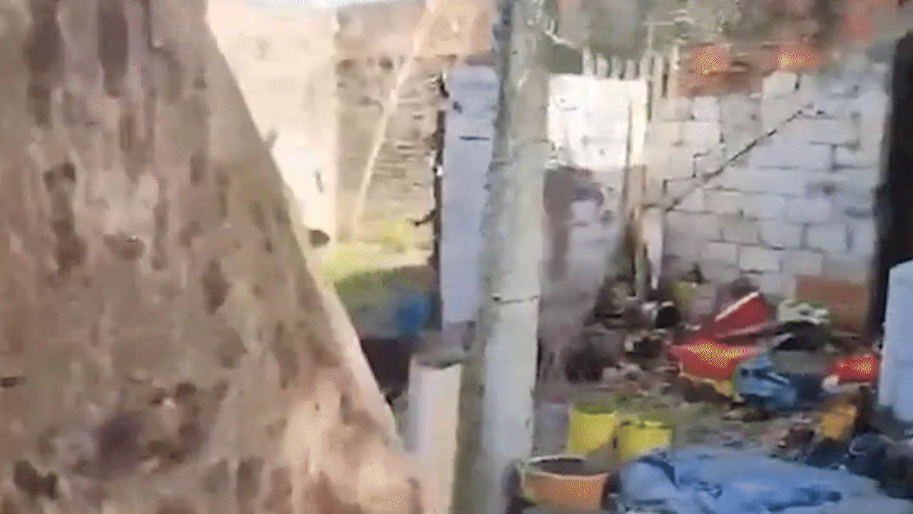 La casa donde hallaron los restos de las tres chicas de La Matanza. 