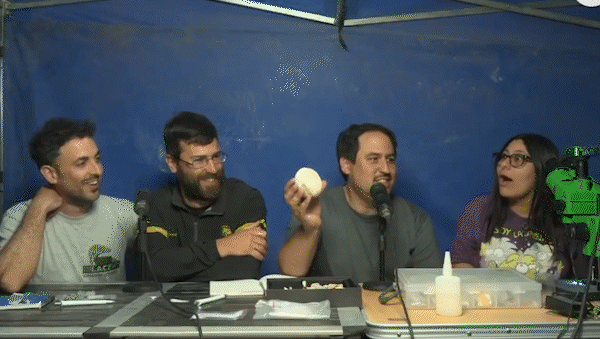 sorpresa en el streaming del conicet: el huevo de dinosaurio que encontraron en rio negro