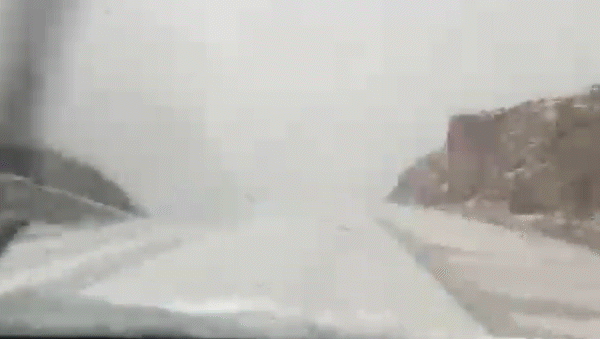 temporal de lluvia y granizo en neuquen: complicaciones en la ruta 237