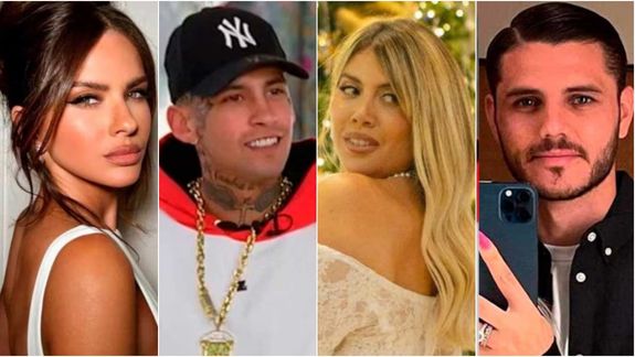 La China Suárez, L-Gante, Wanda Nara y Mauro Icardi