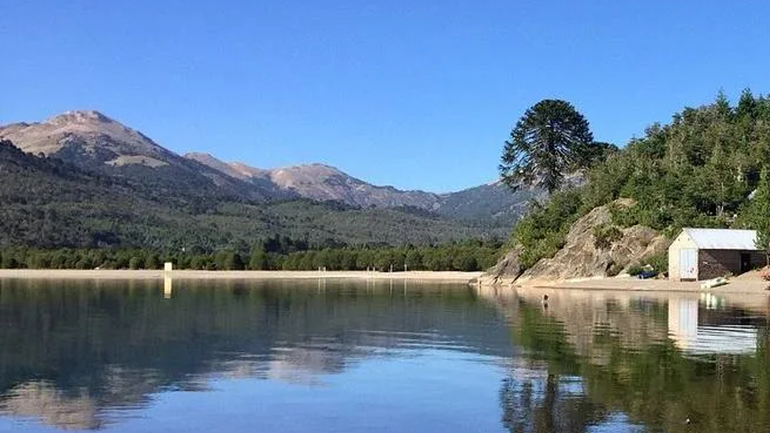 La cabaña usurpada en Moquehue.