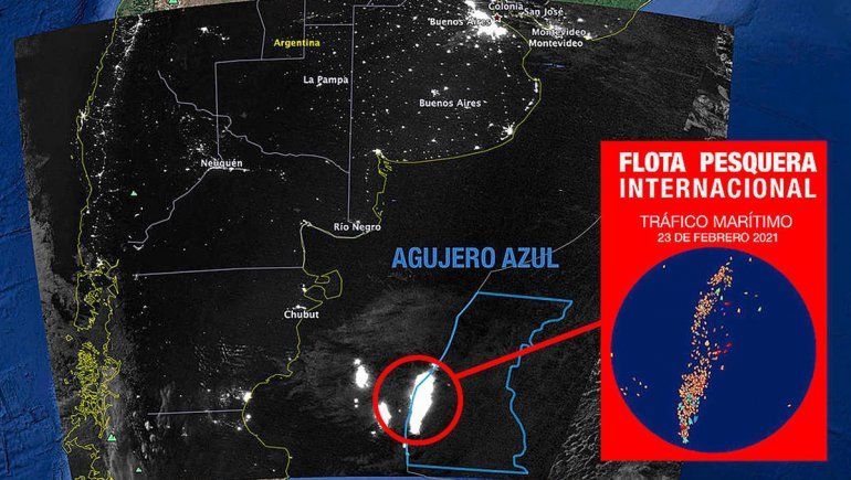 Depredación pesquera al límite del mar Argentino