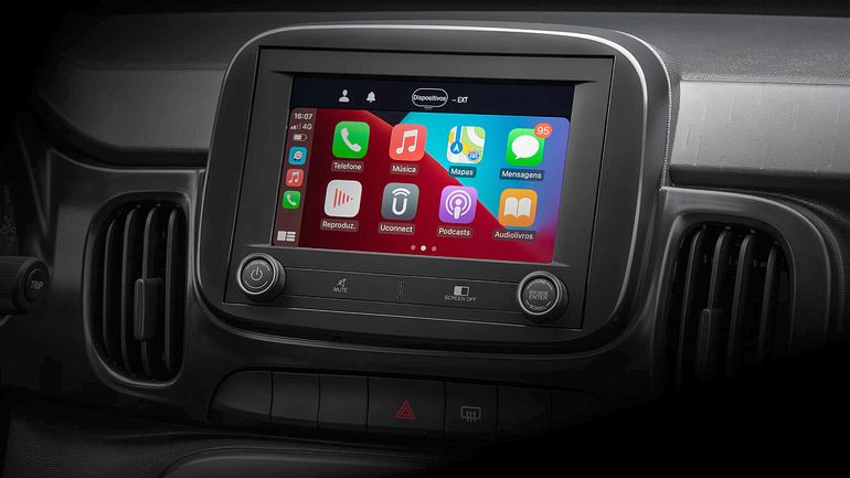 Así luce la nueva pantalla multimedia del Fiat Mobi. Así luce la nueva pantalla multimedia del Fiat Mobi.