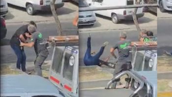 Una pelea de tránsito terminó con un herido en plena calle. Una pelea de tránsito terminó con un herido en plena calle.